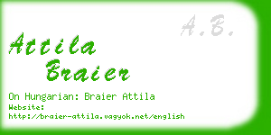 attila braier business card